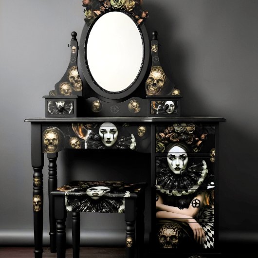Dark Romantic Decoupage Designs Seidenpapier