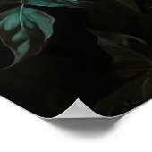 Dark Romantic Floral Oil Painting Poster (Ecke)