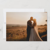 Dark Romantic Floral Rose Dutch Wedding Vielen Dan Einladung (Rückseite)