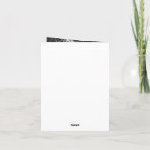 Dark Romantic Floral Rose Holländische Master Wedd Dankeskarte (Rückseite)