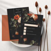 Dark Romantic Floral Rose Holländische Meister