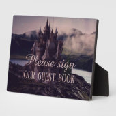 Dark Romantic Gothic Castle Guestbook Fotoplatte (Seite)