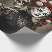 Dark Romantic Gothic Design Geschenkpapier (Ecke)