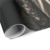 Dark Romantic Gothic Design Geschenkpapier (Rolleneckpunkt)