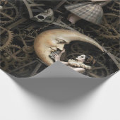 Dark Romantic Gothic Design Geschenkpapier (Ecke)