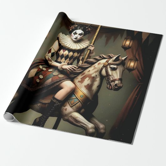 Dark Romantic Gothic Design Geschenkpapier (Ungerollt)