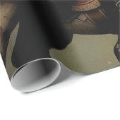 Dark Romantic Gothic Design Geschenkpapier (Rolleneckpunkt)