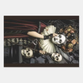 Dark Romantic Gothic Design Geschenkpapier Set (Vorderseite 2)