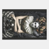 Dark Romantic Gothic Design Geschenkpapier Set (Vorderseite)