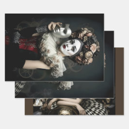 Dark Romantic Gothic Design Geschenkpapier Set