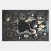 Dark Romantic Gothic Design Geschenkpapier Set (Vorderseite 2)