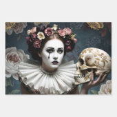 Dark Romantic Gothic Design Geschenkpapier Set (Vorderseite)