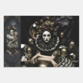 Dark Romantic Gothic Design Geschenkpapier Set (Vorderseite 2)
