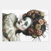 Dark Romantic Gothic Design Geschenkpapier Set (Vorderseite)