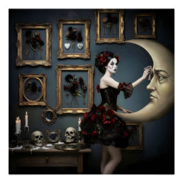 Dark Romantic Gothic Design Poster