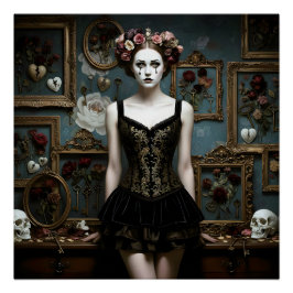 Dark Romantic Gothic Design Poster