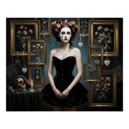 Dark Romantic Gothic Design Poster