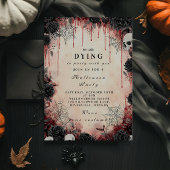 Dark Romantic Gothic Halloween Bash Einladung