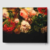 Dark romantic moody elegant floral wedding gästebuch (Rückseite)