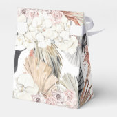 Dark Romantic Pampas Dried Grass Floral Elegant Geschenkschachtel (Rückseite)