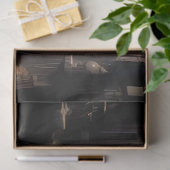 Dark Romantic Raven Motif Seidenpapier (Geschenk)