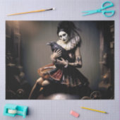 Dark Romantic Raven Motif Seidenpapier (Basteln)