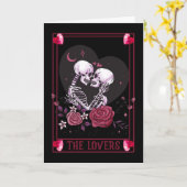 Dark Romantic Valloween Valentine Karte (Gelbe Blume)