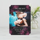 Dark Rose Garden Foto Speichern Sie die Datumskart Save The Date (Stehend Vorderseite)