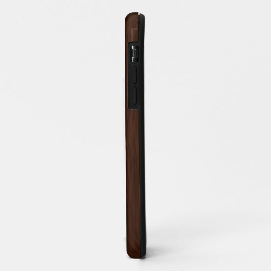 Dark Rough Wood Grain Background Case-Mate iPhone Hülle (Hinten/Links)