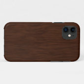 Dark Rough Wood Grain Background Case-Mate iPhone Hülle (Rückseite (Horizontal))