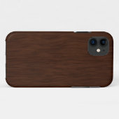 Dark Rough Wood Grain Background Case-Mate iPhone Hülle (Rückseite (Horizontal))