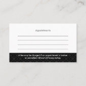 Dark Royal Blue Cocktail Gown Fashion Illustration Visitenkarte (Rückseite)