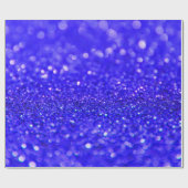Dark Royal Blue Glitzer Design Geschenkpapier (Flach)