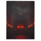 Dark Royal Halloween Gothic Design Klemmbrett (Rückseite)