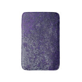 Dark Royal Lila Rusted Metal Textur Abstrakt Badematte (Vorderseite Vertikal)
