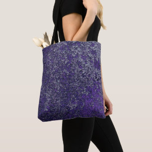 Dark Royal Lila Rusted Metal Textur Abstrakt Tasche