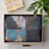 Dark Royalty Harlequin Abstrakt Art Decoupage Seidenpapier (Geschenk)