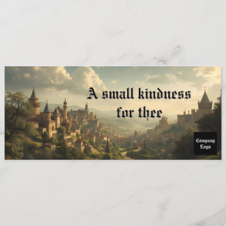 Dark Rustic Vintage Medieval Gift Certificate Save The Date