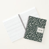 Dark Sage Green Botanical Personalized Notizblock (Innenseite)