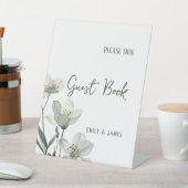 Dark Sage Green Botanical Wedding Sockelschild (In SItu)