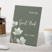 Dark Sage Green Botanical Wedding Sockelschild (In SItu)