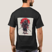 Dark Samurai Japanese Warrior T-Shirt (Rückseite)