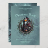 Dark Santa of Shadows – Gothic Christmas Skeleton Einladung (Vorne/Hinten)