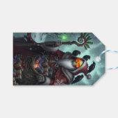 Dark Santa of Shadows – Gothic Christmas Skeleton  Geschenkanhänger (Vorderseite (Horizontal))
