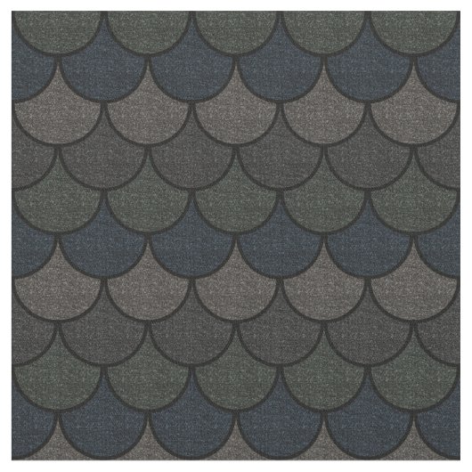 Dark Scalloped Dragon Scuster Stoff (Nahaufnahme)