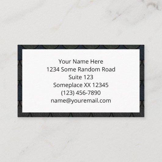 Dark Scalloped Dragon Scuster Visitenkarte (Rückseite)