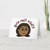 Dark Scientist Girl Karte (Rückseite)