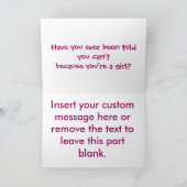 Dark Scientist Girl Karte (Innenseite)