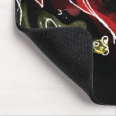 Dark Scribbly Heart Mousepad (Ecke)