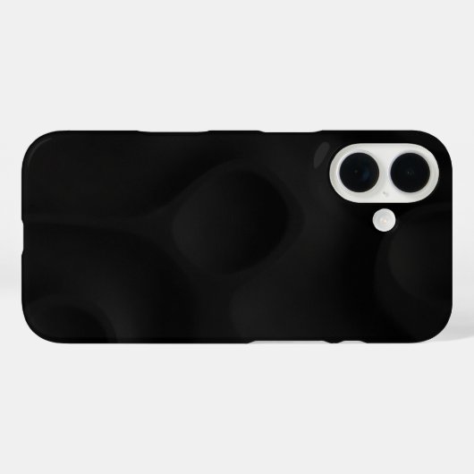 Dark Sculpted Minimal Matte Phone Case (Rückseite (Horizontal))